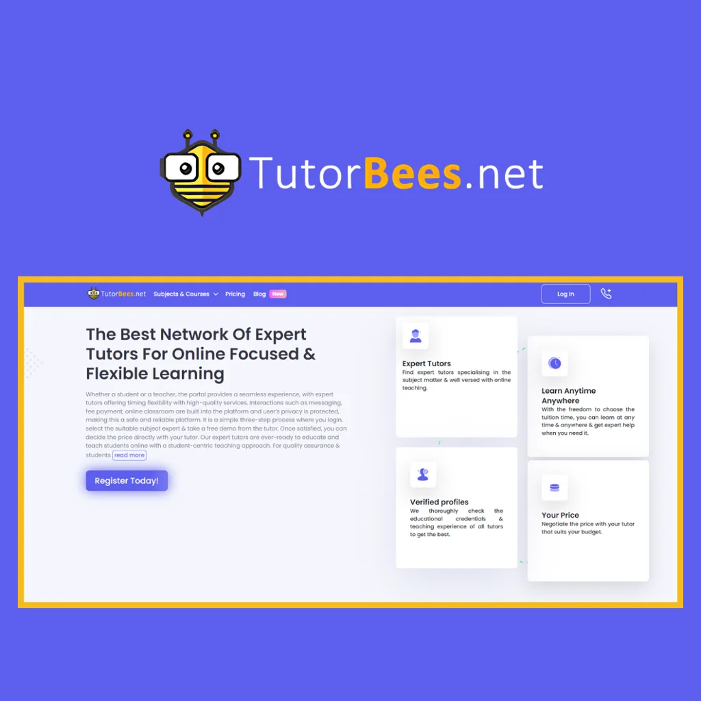 TutorBees - Leading Online Tutoring Platform TutorBees Online Learning Platform Revolutionizing Education